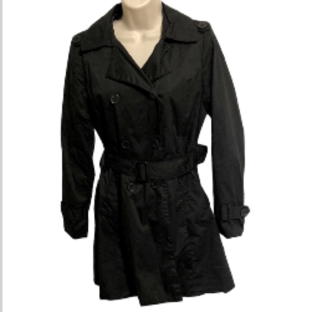 TOBI Trench Coat with Belt Water Resistant Classic Design Womens Small Petite